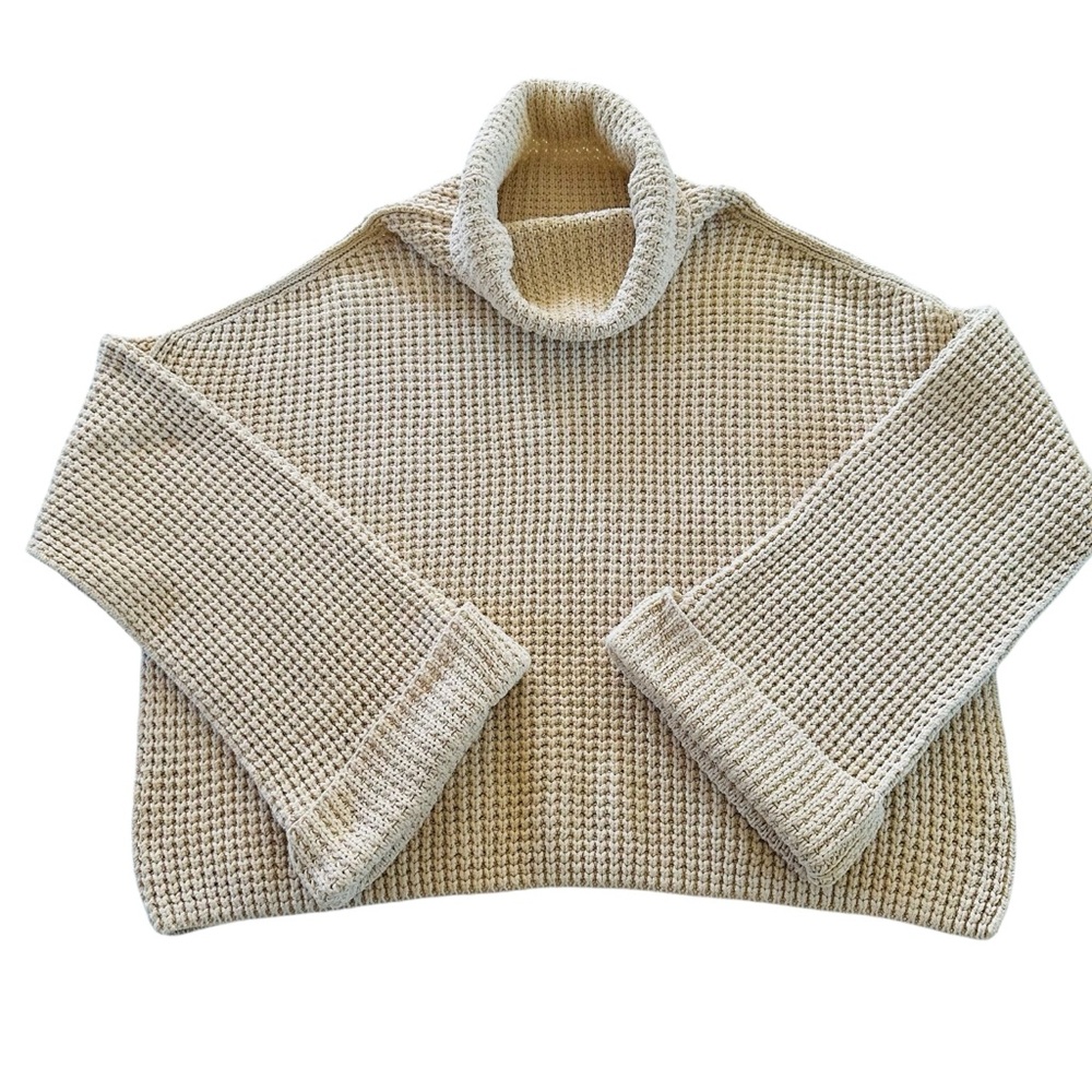 Free People Oversized Turtleneck Sweater Size Medium